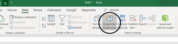 Dynamické doplňování v MS Excel